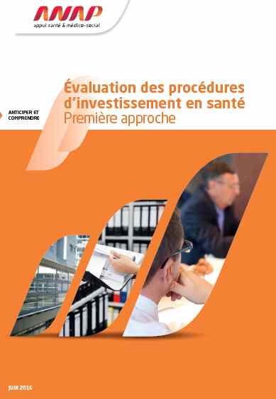 Evaluation des procedures d investissement en sante