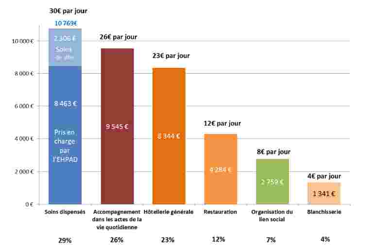 decomposition des couts 2013 en EHPAD