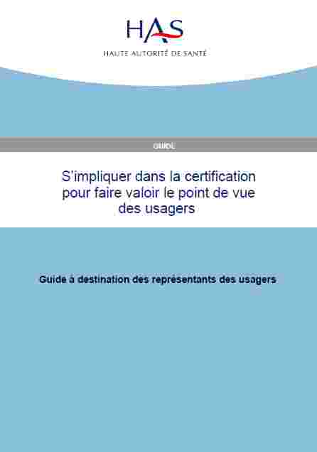 guide representants usagers certification HAS